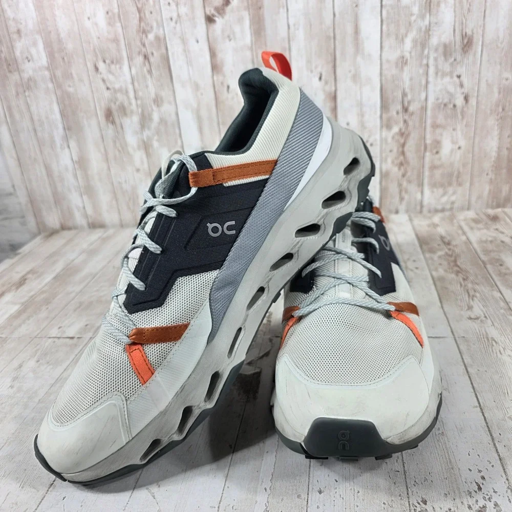 On Cloudhorizon Mens 14 Running Shoes White Black Orange 3ME10032306